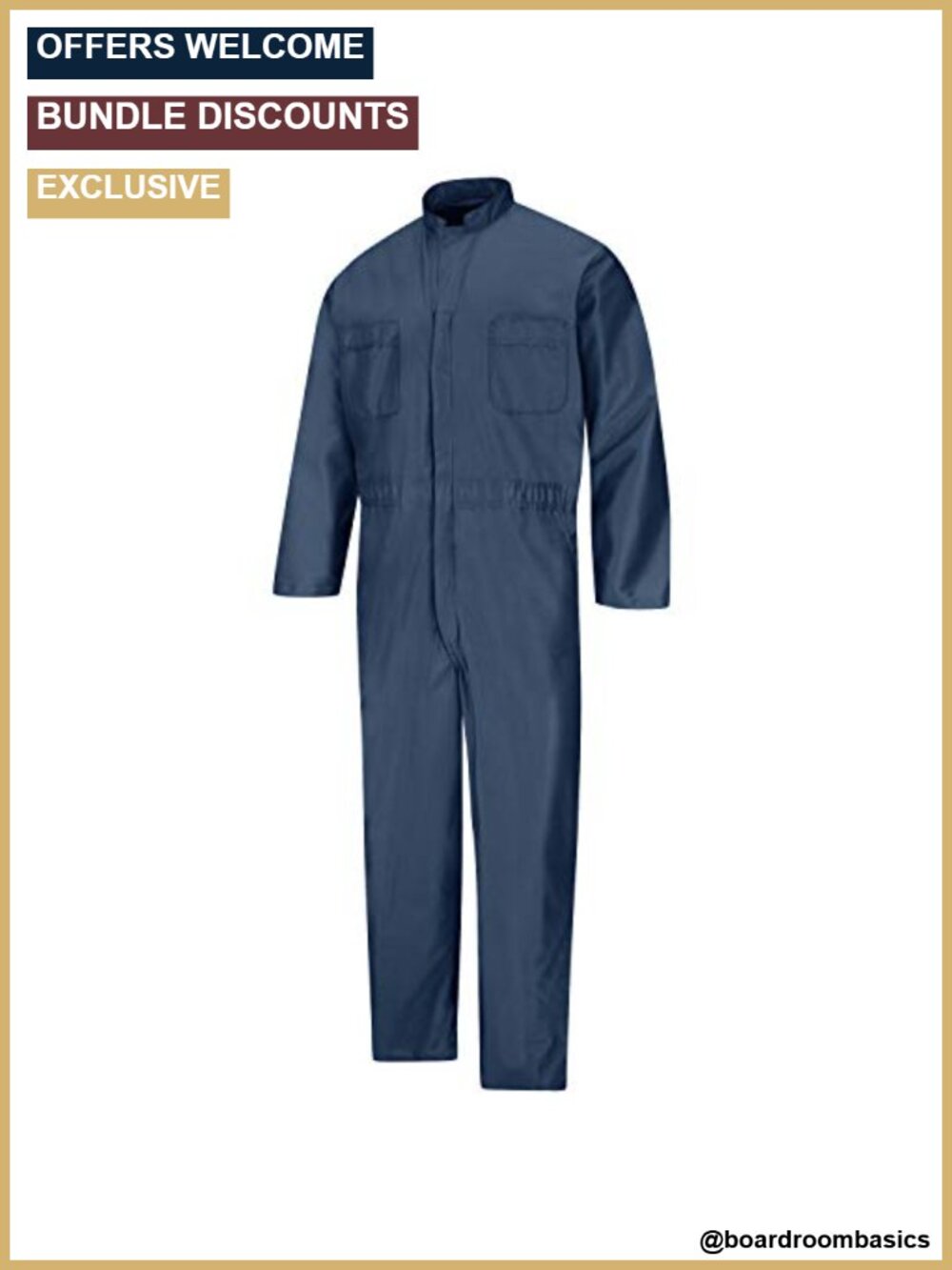 Anti Static Action Back Coverall Poly Nylon ESD Work Utility